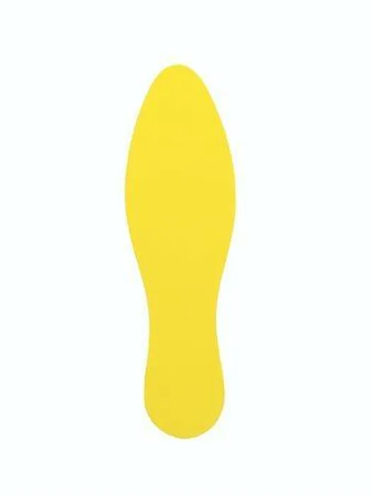 Hauptbild des Produkts Nálepka na podlahu, žlutá, stopa, 280mm, TARIFOLD [10 ks]