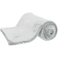 NANDO Fleecedecke mit hohem Flor – hellgrau 100 x 70 cm