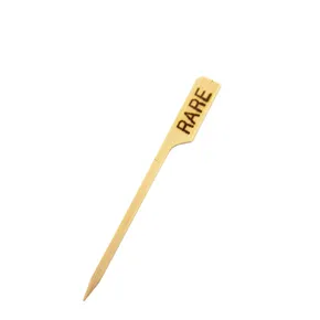 Steak-Marker aus Bambus "RARE" 9cm [250 St.]