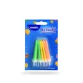 Weiteres Produktbild Neon-Geburtstagskerzen mit Haltern, Ø5 × 60 mm, 12 Stück