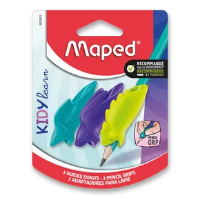 Fingerführungs-Stiftgriff Maped Kidy Learn Grip Tiere - 3 Stück