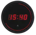 Wanduhr, LCD-Display, schwarz, 30cm, ALBA Horled