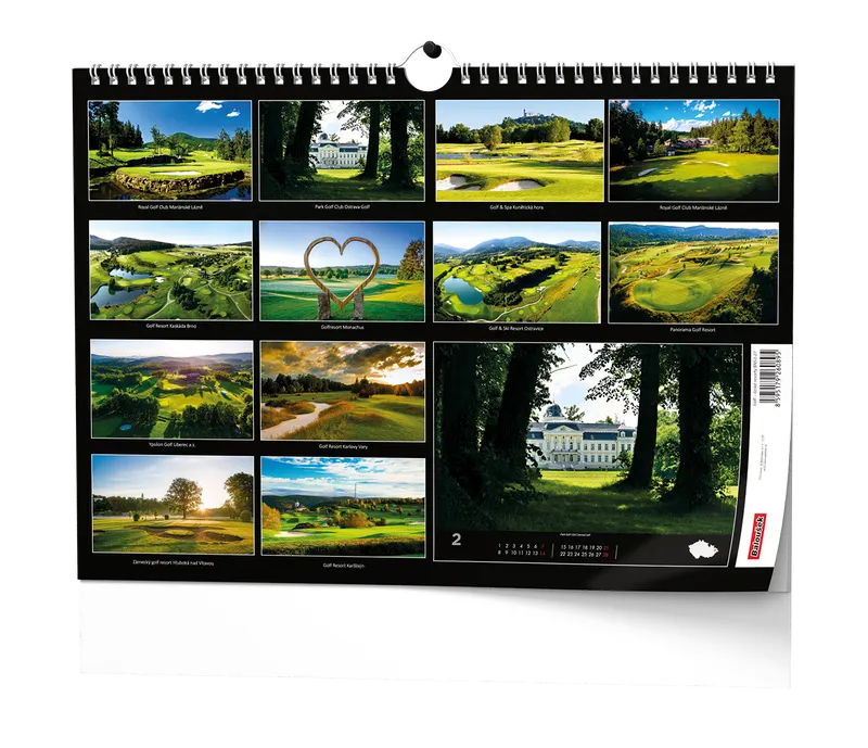 Hauptbild des Produkts Nástěnný kalendář - Golf - české resorty