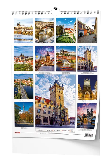 Hauptbild des Produkts Nástěnný kalendář - Praha - A3
