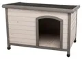 Natura Hundehütte mit Flachdach M-L 104 x 72 x 68 cm, grau