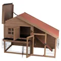 Weiteres Produktbild Natura Holzhaus mit Gehege für Kaninchen 151x107x80 cm
