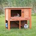 Weiteres Produktbild NATURA Kaninchenstall mit Auslauf 116 x 97 x 63 cm, braun