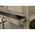 Weiteres Produktbild Natura Mega-Kaninchenstall mit Auslauf, 124 x 102 x 78 cm, grau/braun