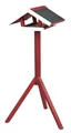 NATURA Outdoor-Futterstation mit Baldachin, auf Stativ 1,15 m, 65 x 46 cm, Kiefernholz, Juni