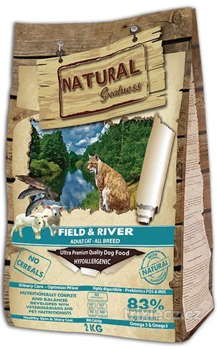 Hauptbild des Produkts Natural Greatness Field,River Cat Recipe /losos,jehně 600 g
