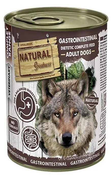 Hauptbild des Produkts Natural Greatness GASTROINTESTINAL, veterinární dieta, konzerva pro psy 400g