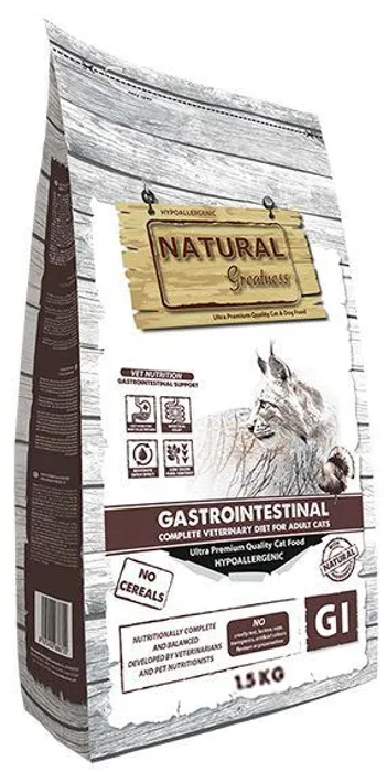 Hauptbild des Produkts Natural Greatness GASTROINTESTINAL veterinární dieta pro kočky 1,5 kg