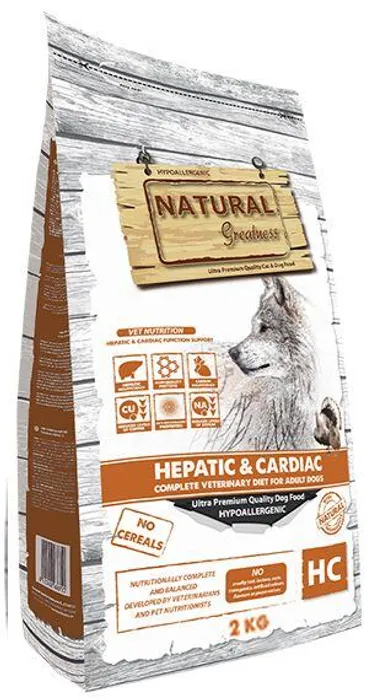 Hauptbild des Produkts Natural Greatness HEPATIC-CARDIAC veterinární dieta pro psy 2 kg