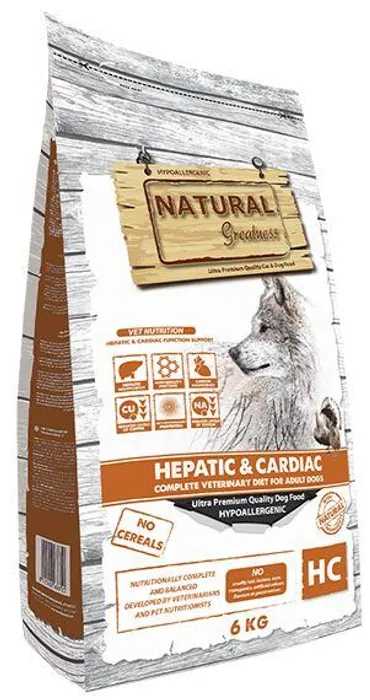 Hauptbild des Produkts Natural Greatness HEPATIC-CARDIAC veterinární dieta pro psy 6 kg