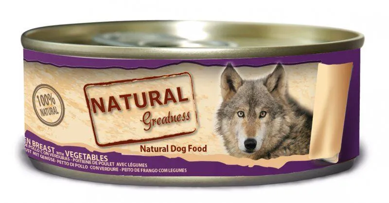 Hauptbild des Produkts Natural Greatness kuřecí prsa+zelenina, konzerva pro psy 156 g
