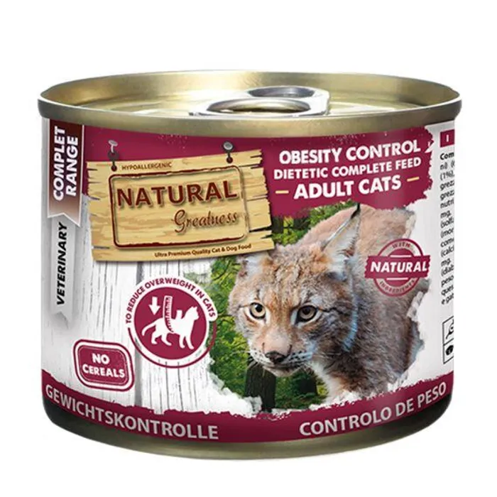 Hauptbild des Produkts Natural Greatness OBESITY CONTROL veterinární dieta, konzerva pro kočky 200g