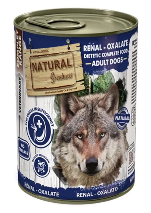 Hauptbild des Produkts Natural Greatness RENAL - OXALATE veterinární dieta, konzerva pro psy 400g