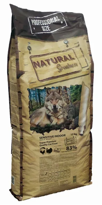 Hauptbild des Produkts Natural Greatness Sensitive Indoor Cat Recipe/kuře,krůta/ 15 kg