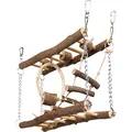Weiteres Produktbild Natural Living Doppelbrücke aus Holz für Mäuse, Hamster 27 x 17 x 7 cm