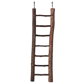 Natural Living Holzleiter Naturholz 7 Sprossen/30 cm