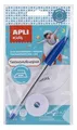 Bügelfolie für Namensschilder, weiß, mit Stift, 200 x 10 mm, APLI
