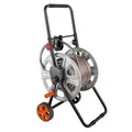 NEO TOOLS Gartenschlauchwagen mit Aufroller bis 60 m 1/2" oder 20 m 3/4", grau-schwarz, 15