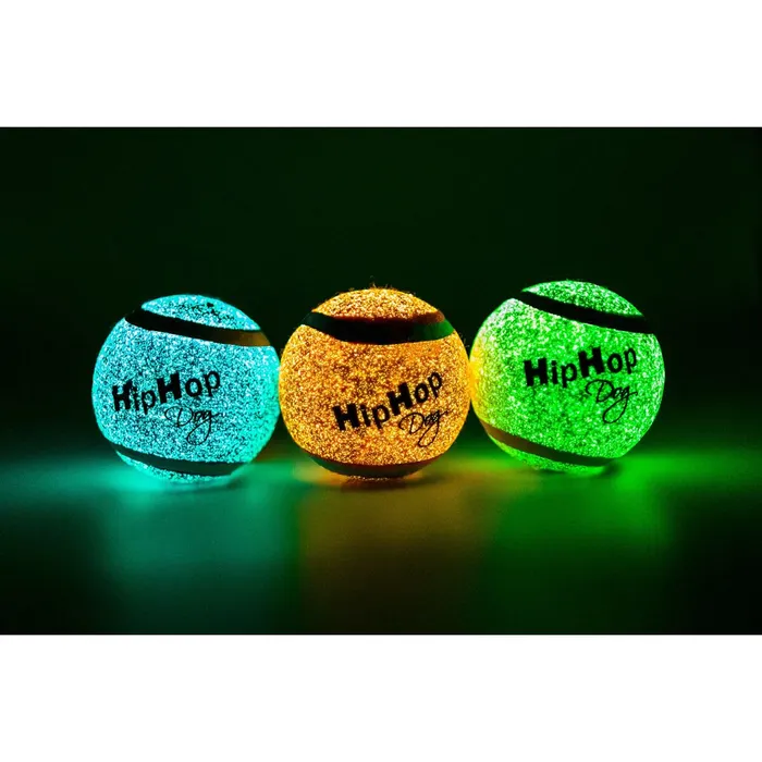 Hauptbild des Produkts Neonový ve tmě svítící tenis. míč 6,5 cm (3 ks/bal.) HIPHOP DOG