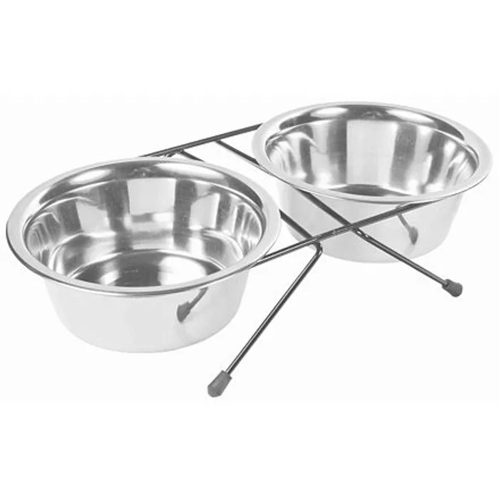Hauptbild des Produkts Nerez stojánek + 2 misky 0,75l/15cm