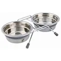 Weiteres Produktbild Edelstahlständer + 2 Schüsseln mit Silikonring 450 ml/13 cm