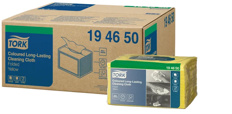 Hauptbild des Produkts Netkaná textílie Tork Premium ve skládané verzi - žlutá [40 ks]