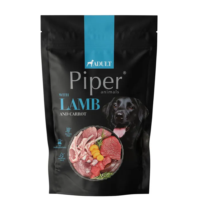 Hauptbild des Produkts NEW PIPER s jehněčím a mrkví, kapsička pro psy 500 g