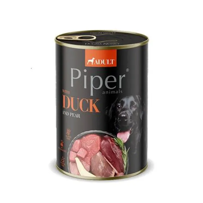 Hauptbild des Produkts NEW PIPER s kachnou a hruškou, konzerva pro psy 400 g