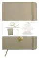 Luxi Line Notizbuch - A5 - laminiert - Mokka
