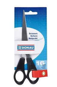 Büroschere, 16 cm, DANAU, schwarz