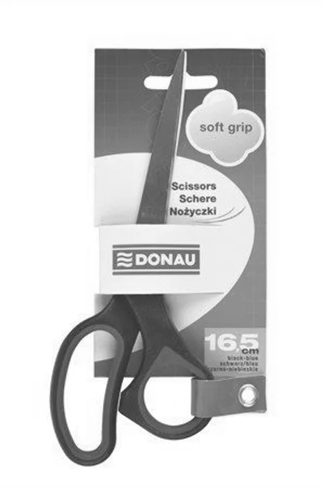 Hauptbild des Produkts Nůžky kancelářské, 16 cm, DONAU "Soft Grip", černo-modré