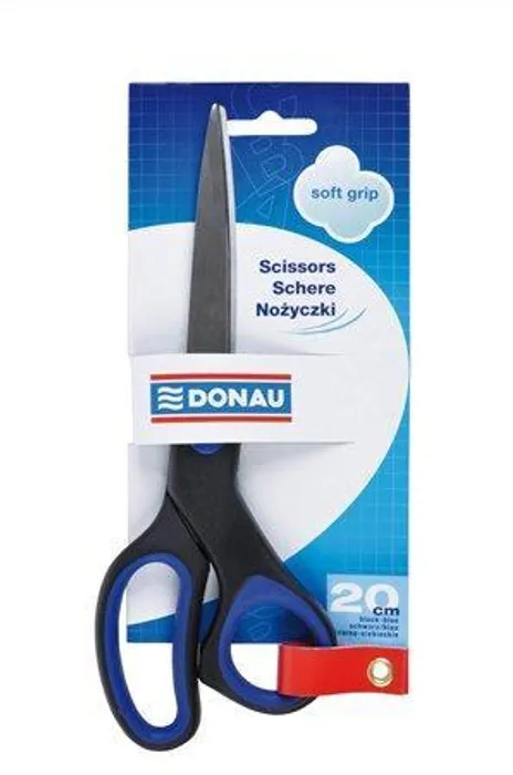 Hauptbild des Produkts Nůžky kancelářské, 20 cm, DONAU "Soft Grip", modro-černé