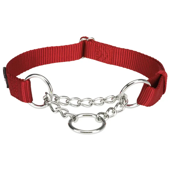Hauptbild des Produkts Nylonový polostahovací obojek PREMIUM - červená M-L:35-50cm/20mm