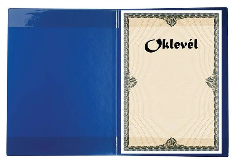 Hauptbild des Produkts Obal na certifikáty plyšový, A4, VICTORIA, modrý