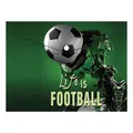 PP-Verpackung mit Reißverschluss A4, Football
