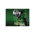 PP-Einband mit Druckknopf A5, Fußball