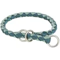 Obojek CAVO kulatý polostahovací, petrolejová/šalvějováL-XL: 52-60cm/ o18mm