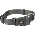 Halsband PREMIUM - Graphit L-XL: 40-65cm/25mm
