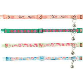 Katzenhalsband, Flower Power, 19–31 cm/10 mm, verschiedene Farben