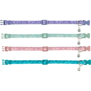 Katzenhalsband, geometrisches Design, 20–34 cm/10 mm, verschiedene Farben