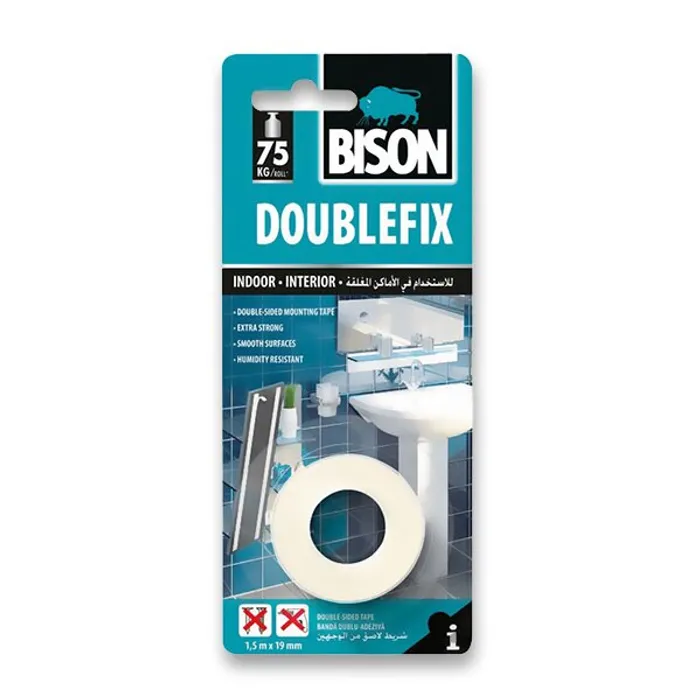 Hauptbild des Produkts Oboustranná lepicí páska Bison Double fix 19 mm x 1,5 m