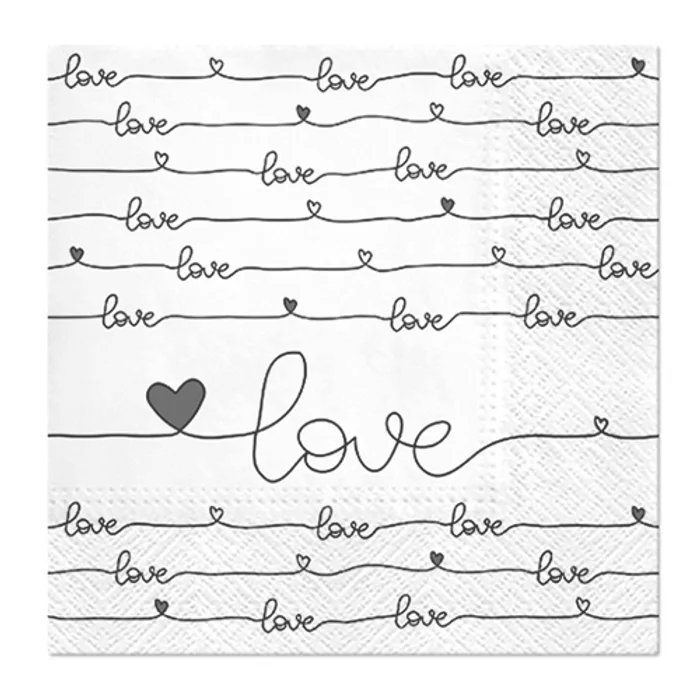 Hauptbild des Produkts Obrúsky PAW L 33x33cm Love Connection