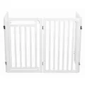 Weiteres Produktbild Schutzbarriere mit zu öffnender Tür 60-160 x 81 cm weiß