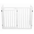 Weiteres Produktbild Schutzbarriere mit zu öffnender Tür 60-160 x 81 cm weiß