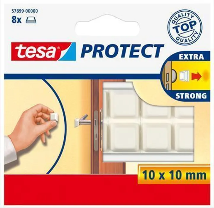 Hauptbild des Produkts Ochranné nárazníky "Protect® 57899", bílá, 10 mm x 10 mm TESA
