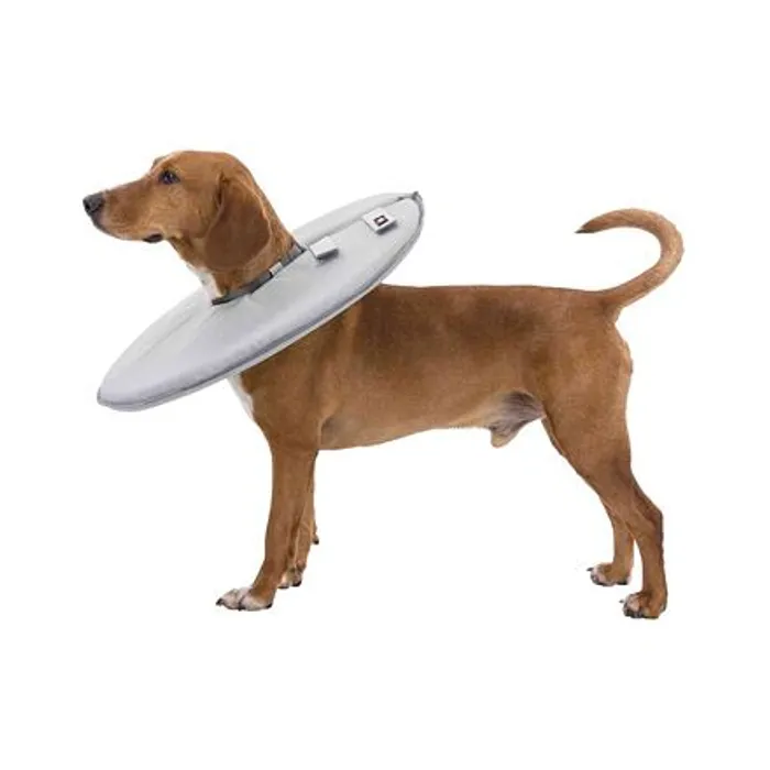 Hauptbild des Produkts Ochranný měkký límec "disk", L: 46-49 cm/24 cm, polyester/pěna, šedá